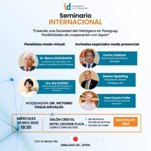Seminario Internacional Creando una Sociedad del Hidrógeno en Paraguay